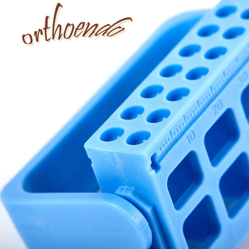 Dental 8/16 Holes Bur Endo Files Block Holder Stand Autoclave Disinfection Box