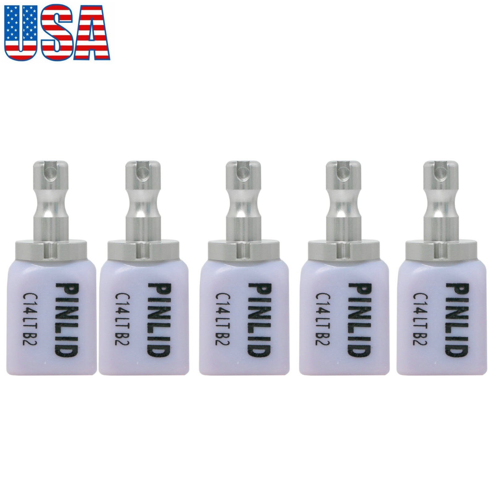 US 5PCS C14 Emax Dental Glass Ceramic Lithium Dislicate CAD/CAM Cerec Blocks B2