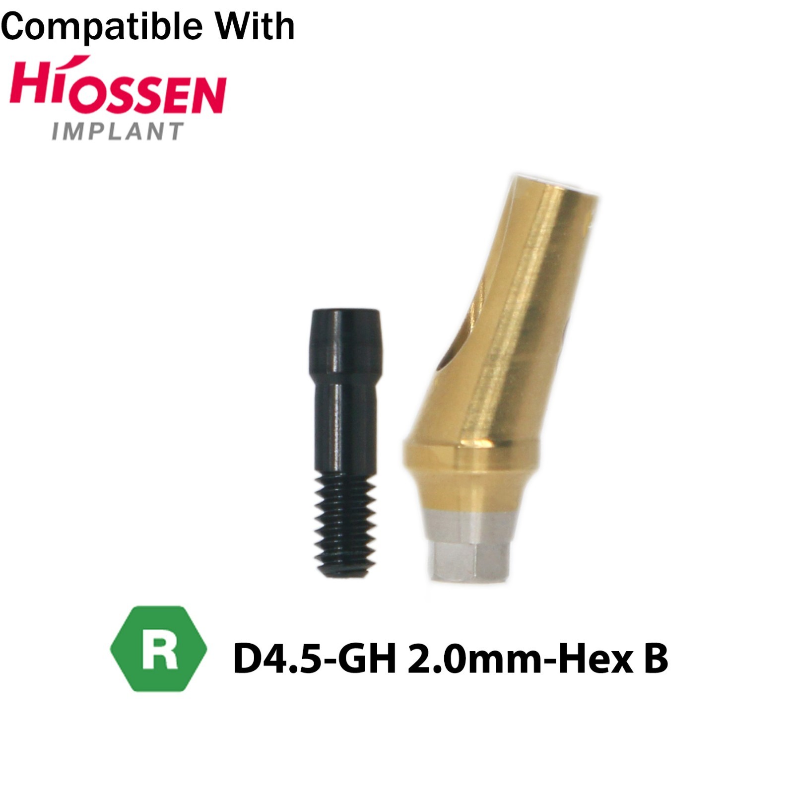 17° Angled Anatomic Abutment Regular Fits Hiossen Osstem TS Ø4.5/5.0mm Platform