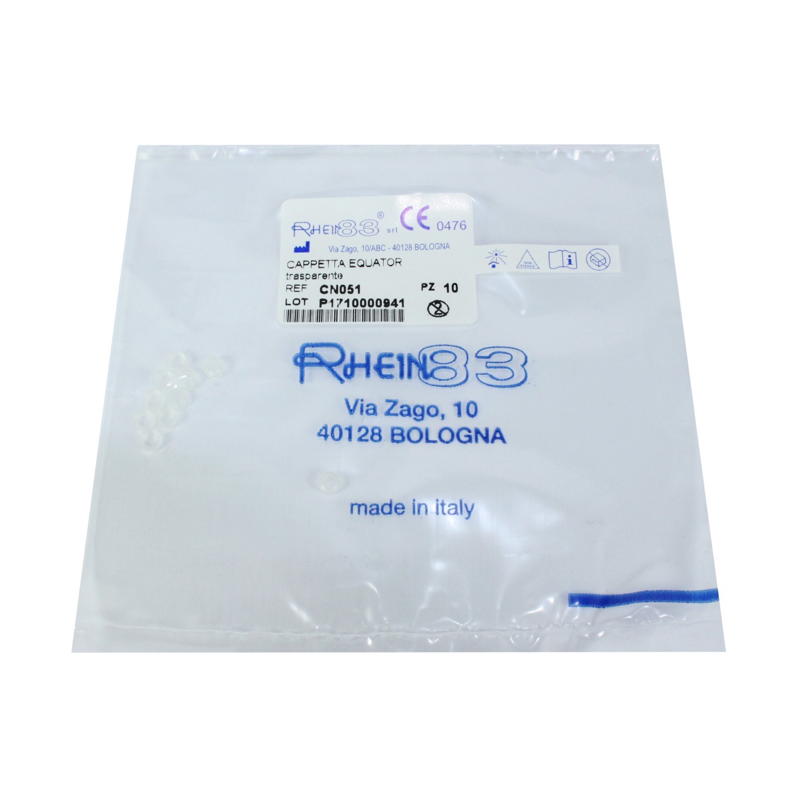 10 Dental Ball Attachment Home Use First Aid Silicone Micro Clear Caps Ø1.8mm