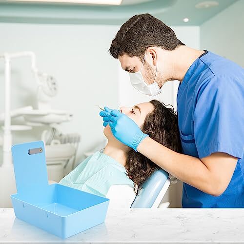 14 Pack Dental Working Lab Pan, Dental Lab Work Case, Medium Plastic Pans
