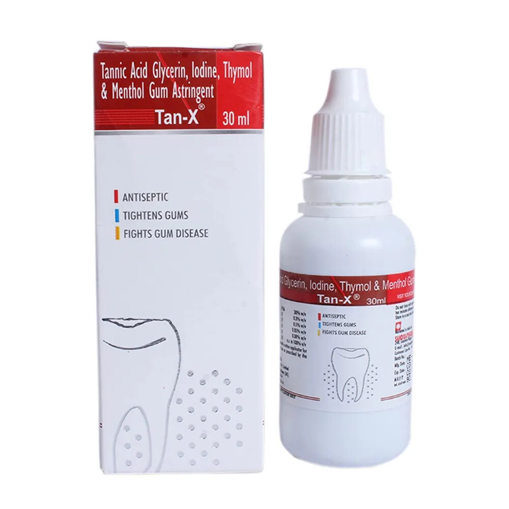 Sandika Pharma Tan – X Gum Astringent – 30 ml (Pack of 10) Free Shipping!!!!!