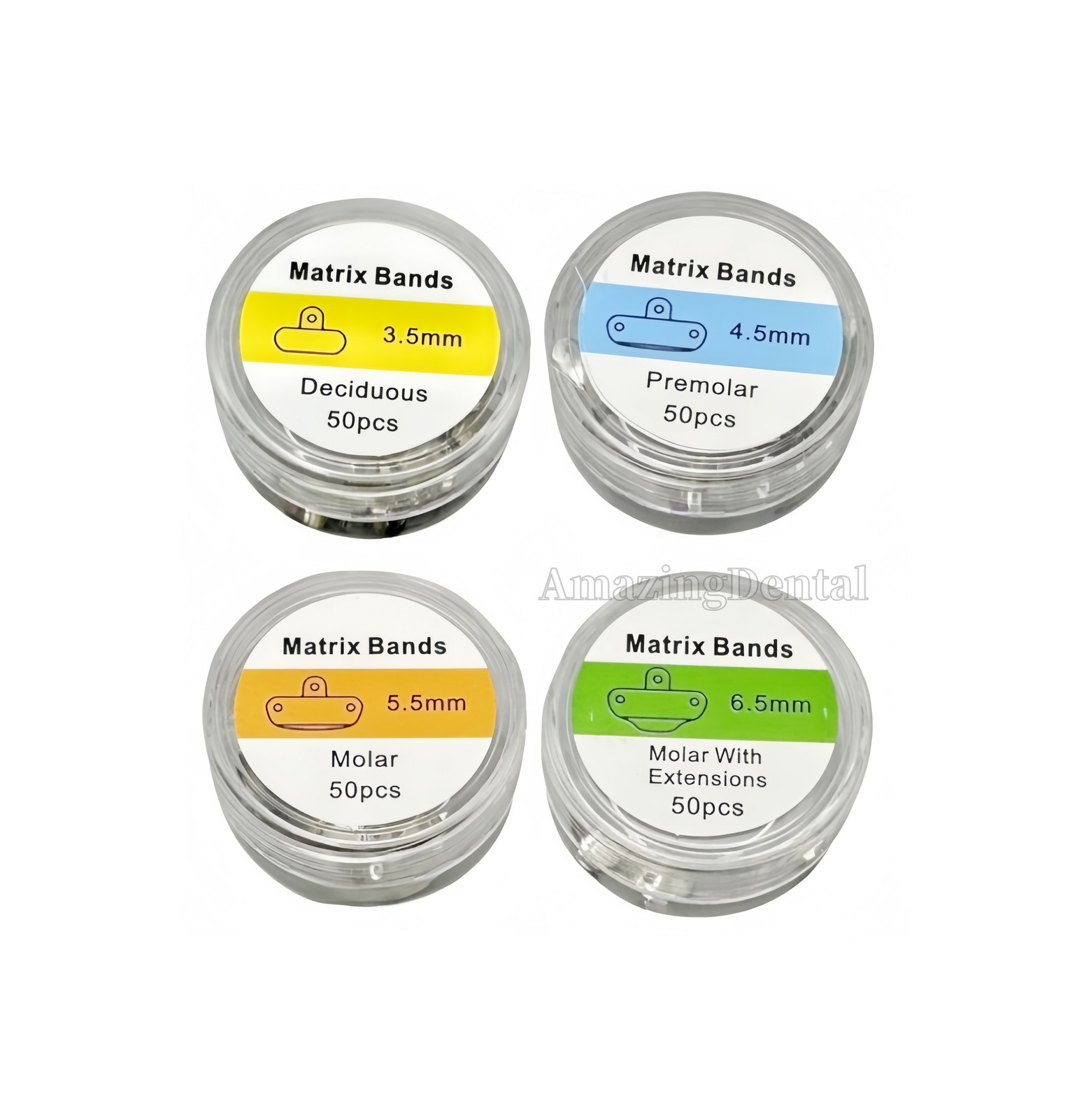 Dental Matrix Bands Ring Sectional Matrice Clamp Fit Garrison Palodent V3 System
