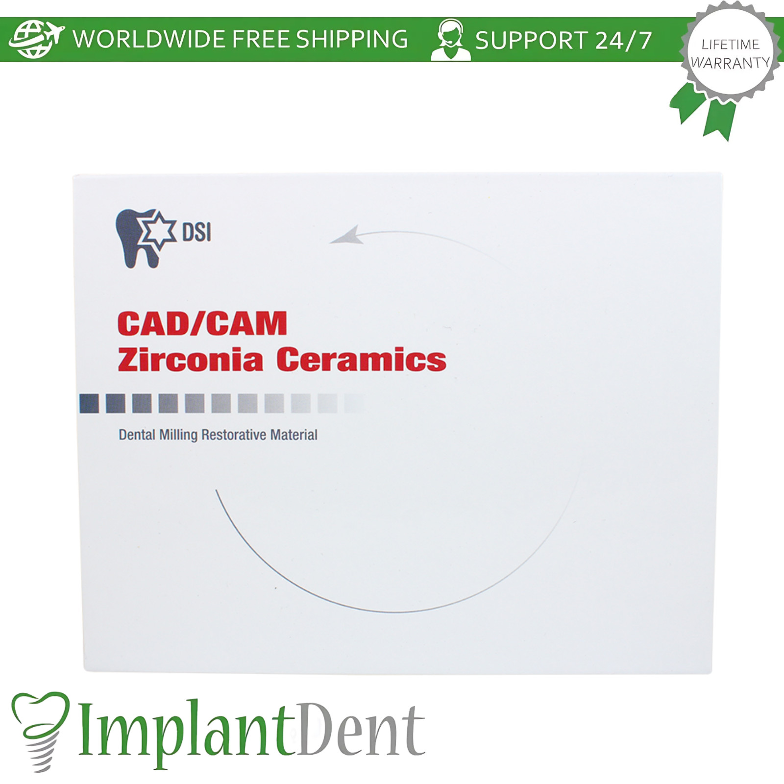 4D Zirconia Blank Dental Milling Restorative Material Ø98mm Dentistry Lab
