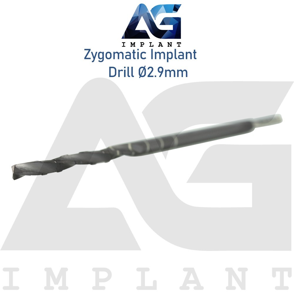 10 Zyg Dental Fixtures Drills Ø2.9mm Stainless Steel DLC Coating Tool