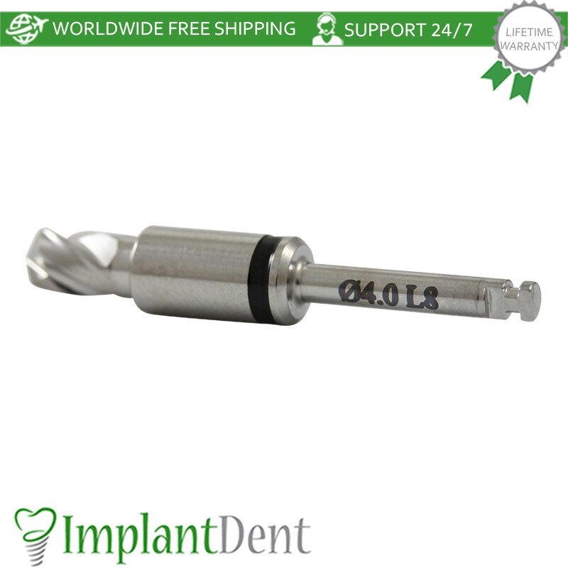 1 Straight Drill Integral Stopper Ø4.0, External Irrigation Dental Tool Sur gery
