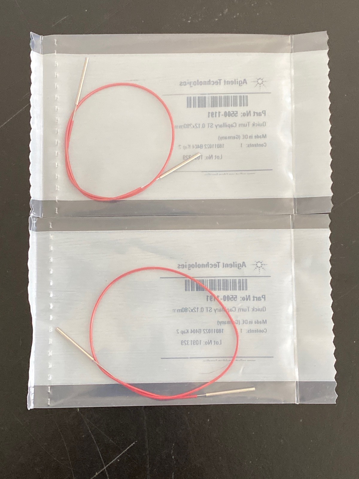 (2) AGILENT InfinityLab HPLC SS Quick Turn Capillary 0.12mm x 280mm 5500-1191