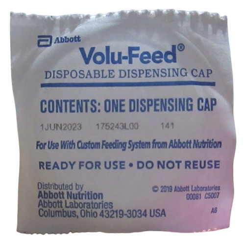 Abbott Volu-Feed Disposable Ready-to-Use Dispensing Cap #00081 60mL Lot of 12