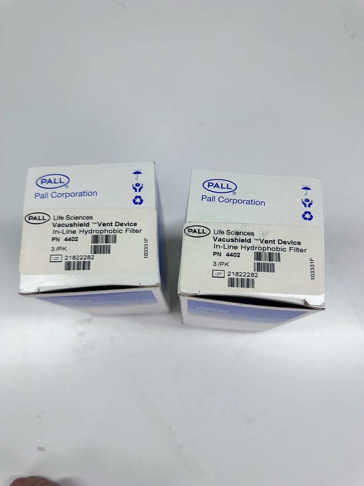 NEW 5 Pack Pall Corporation VacuShield 4402 Vent Device with PTFE SEALED