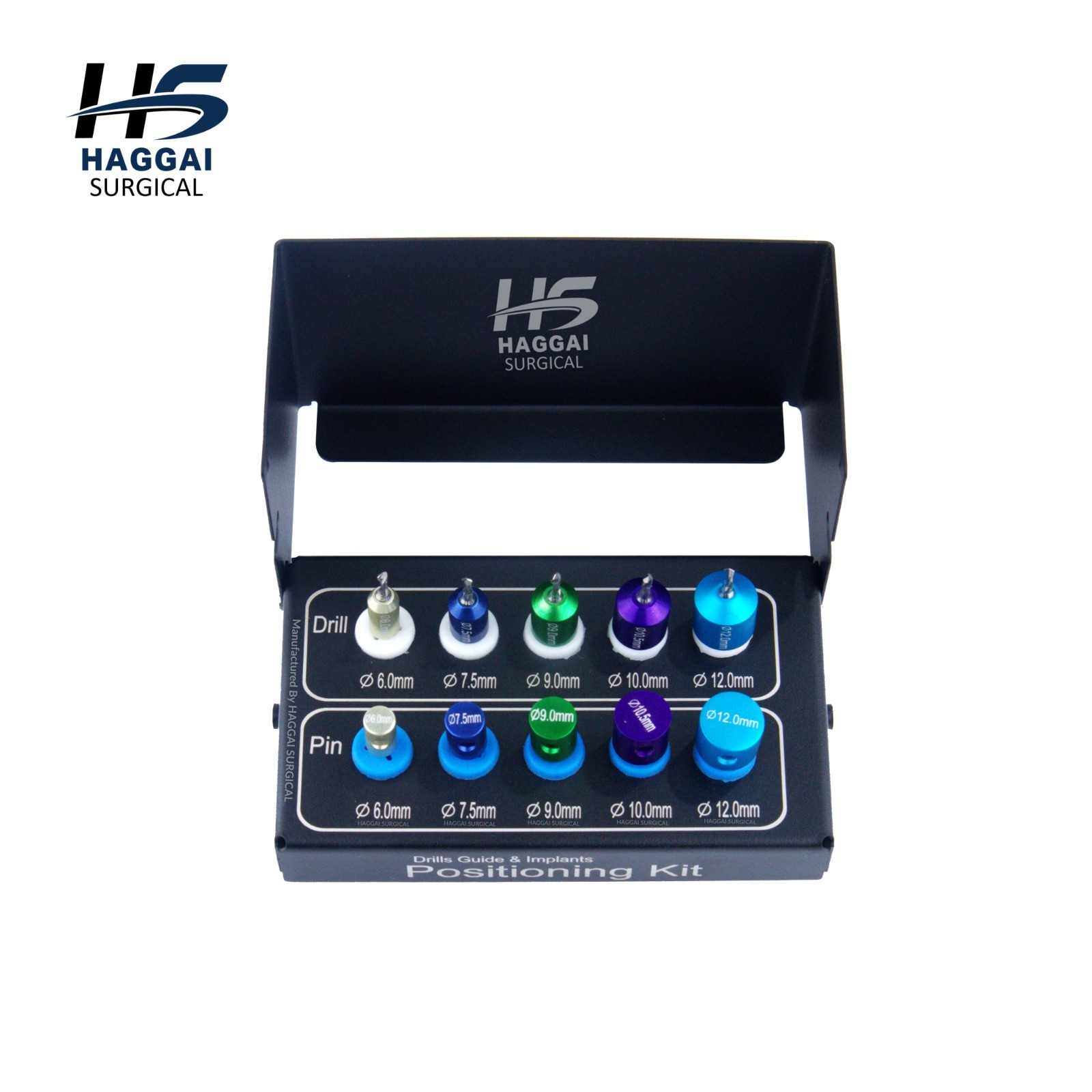 Implant Positioning Guide Kit ∅6.0-12mm – 10 Pcs Dental Spacing Tool Drill Set