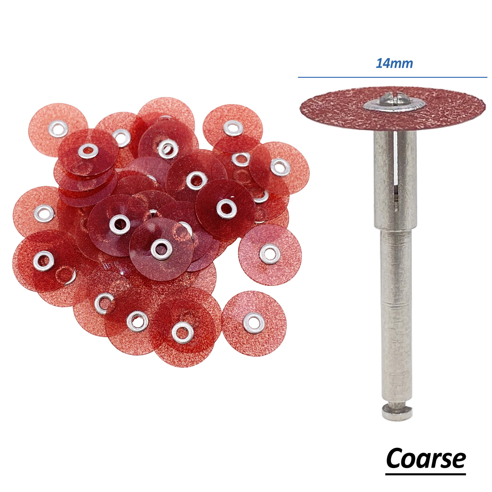 Dental Composite Finishing Polishing Discs SOFLEX 14mm /Mandrel
