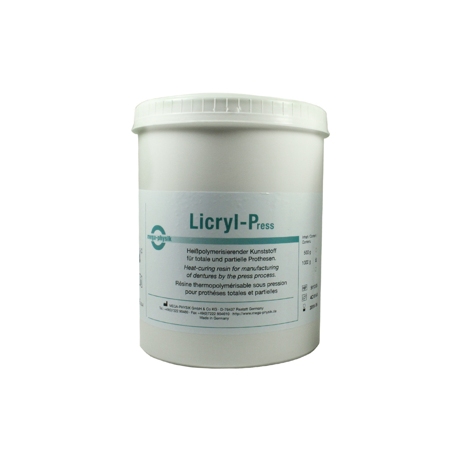 Dental Licryl Press Full Restoration Acrylic Denture Base Heat Curing Resin