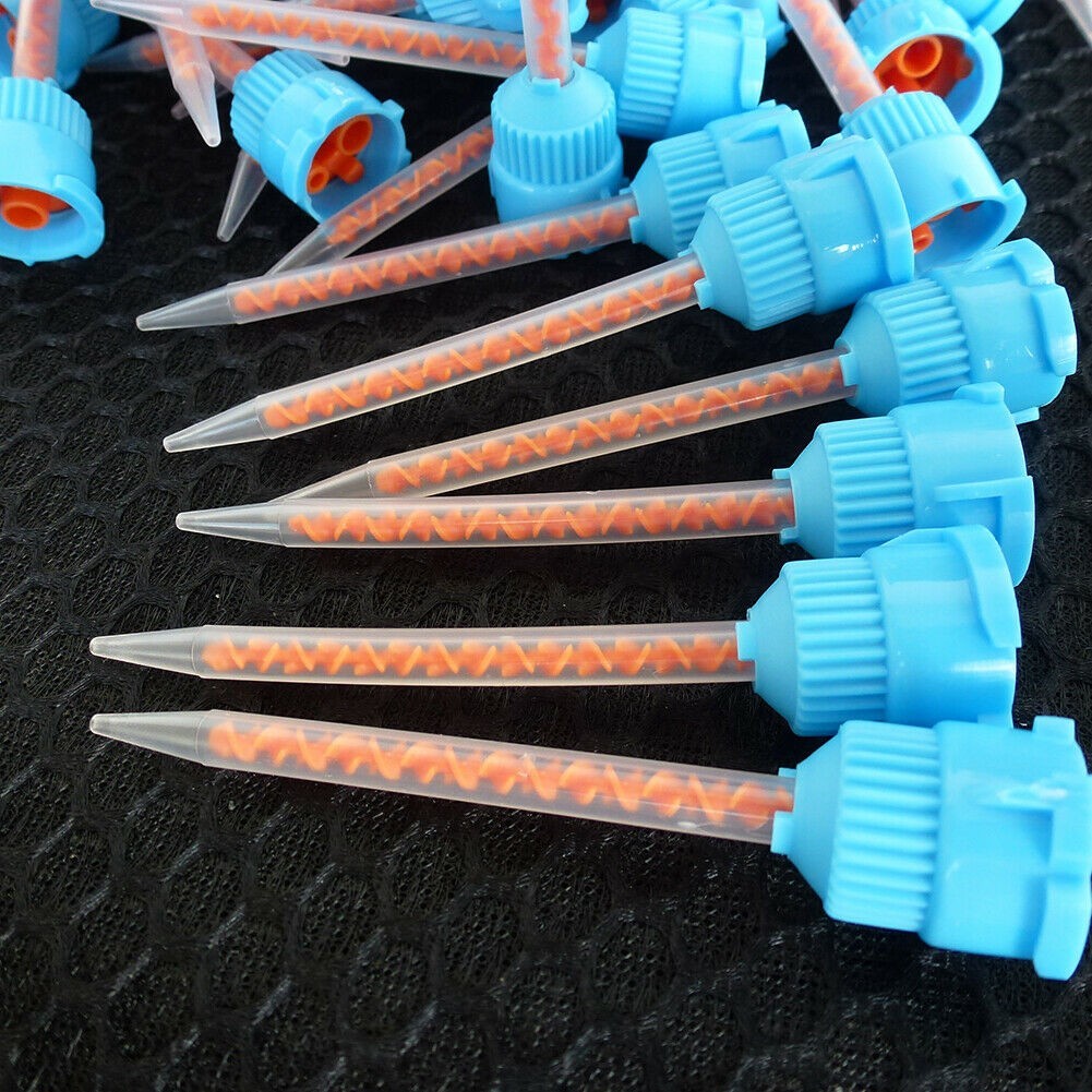200 Pcs Crown & Bridge 10:1/ 4:1 Ra tio Blue & Orange Mix ing Tips (Free Ship)