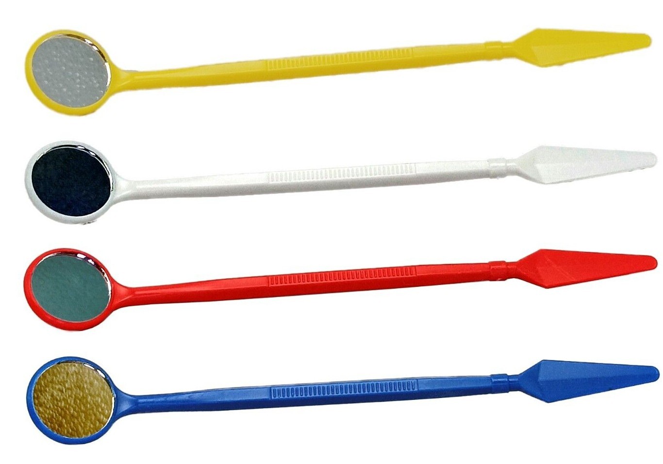 Dental Disposable Mouth Mirror Assorted Color 100/Pk Compared to Pulpdent Flecta