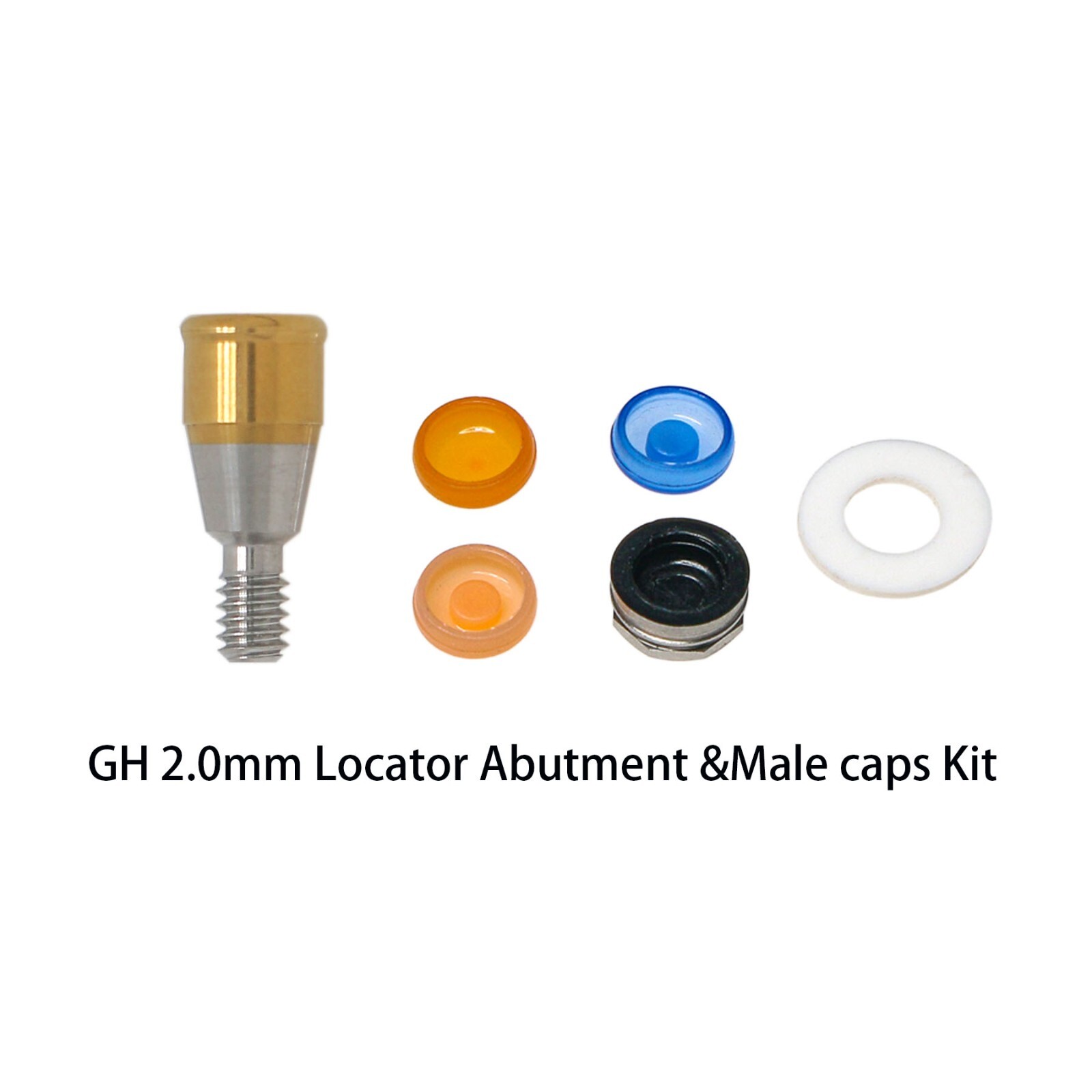 US Nobel Active NP/RP Locator Attachment Abutment Male Cap Inserts for 1-5.0mm
