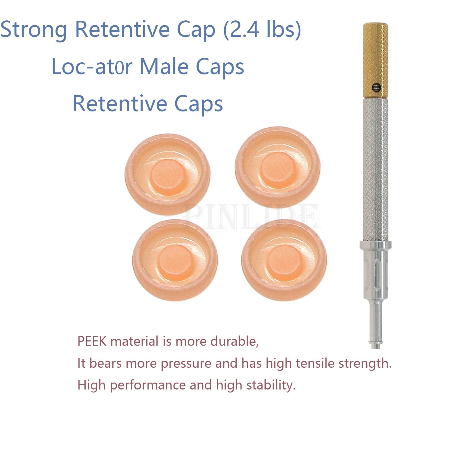 US Dental Implant Insertion Extraction Tool Retention Caps Set locator
