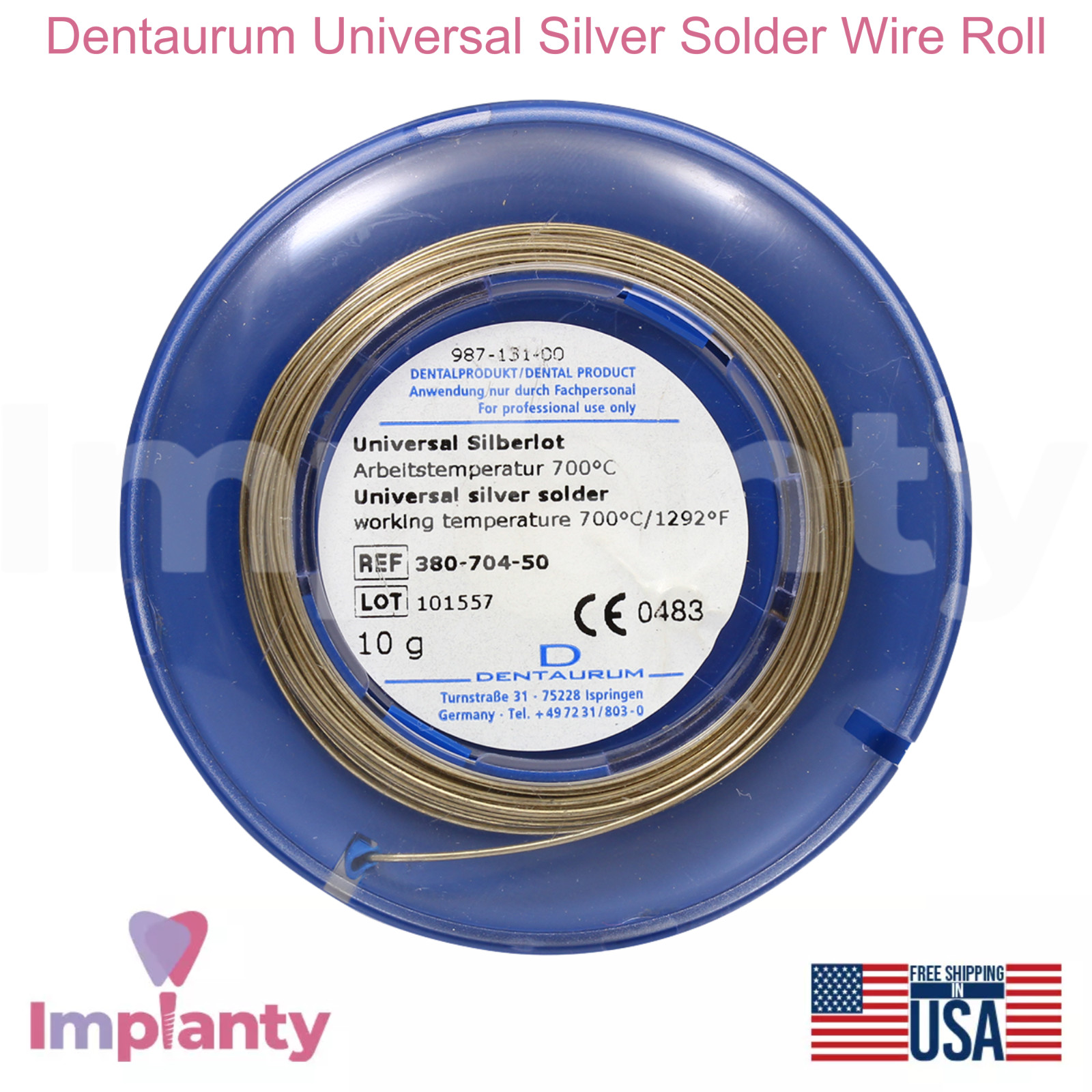 Dental Universal Silver Solder Wire Roll 10g Easy Application Dentistry Tool