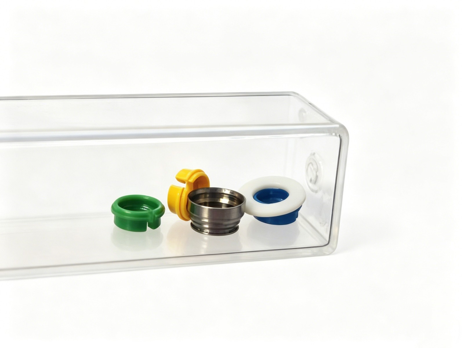 Dental PEEK Cap Retention Insert Caps Fit Novaloc Abutment Matrix Ti Housing Cap