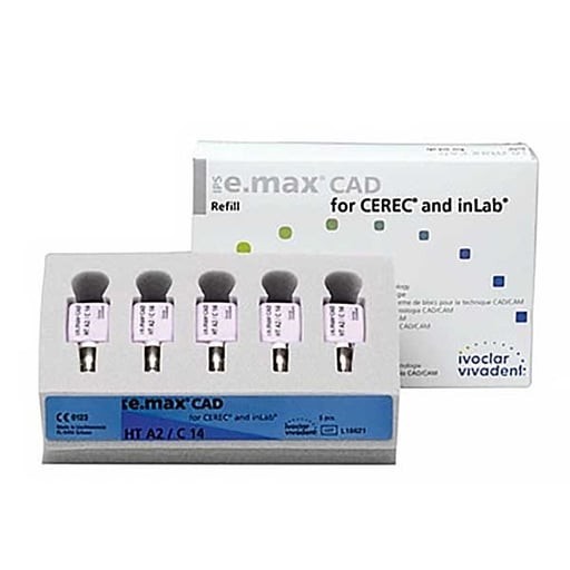 CEREC / InLab Ivoclar IPS EMAX – Miscellaneous Blocks SIZES 12 14 32 16 Implant
