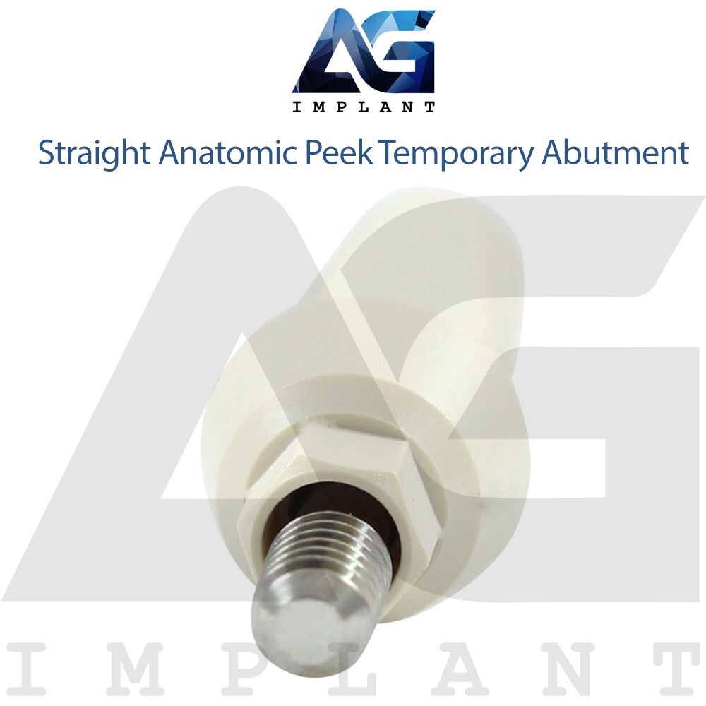 5 Straight Anatomic Peek Temporary Prosthetic System Int Hex 2.42mm