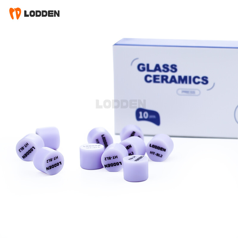 10pcs Dental Glass Ceramic Lithium Disilicate (LS2) IPS Emax Press Ingots