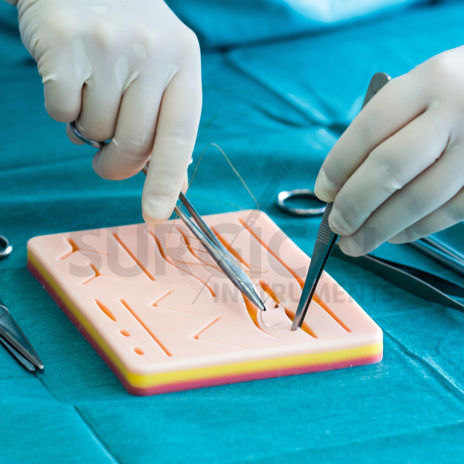 52 Pieces Practice Suture Kit Set for Medical and Veterinary Student Training
