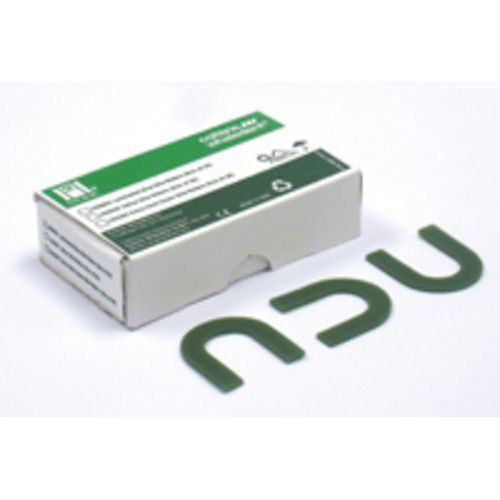 Hygenic Bite Wafers – U-shaped Green Extra Hard, Non-Laminated, 36 pcs