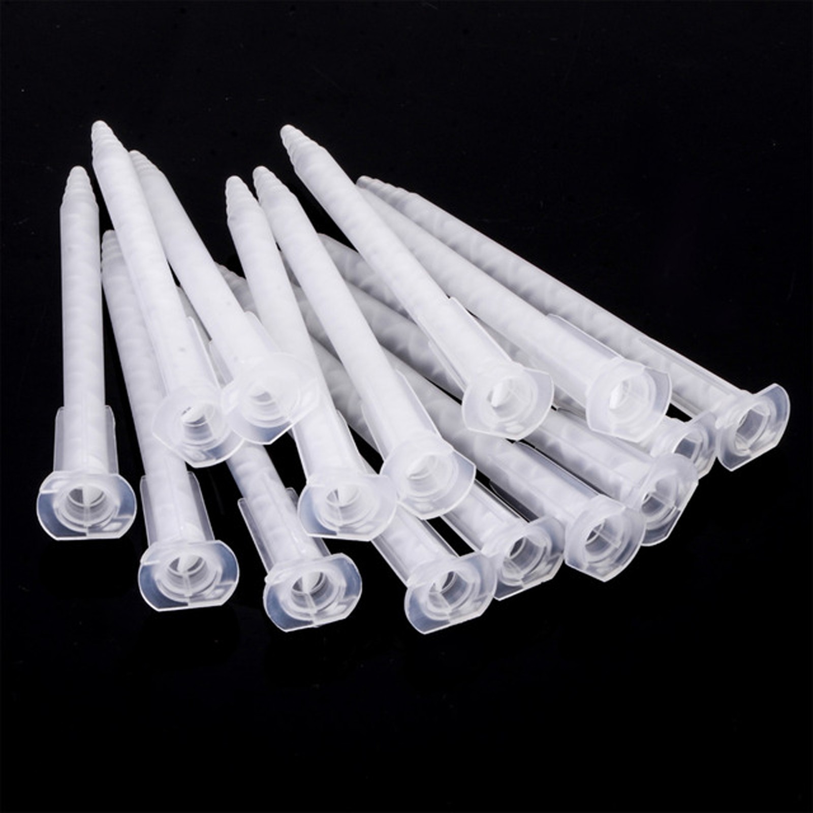 50pc Epoxy Tubes Static Mixer Nozzle Mixing Tip for Adhesive Applicator Cartridg