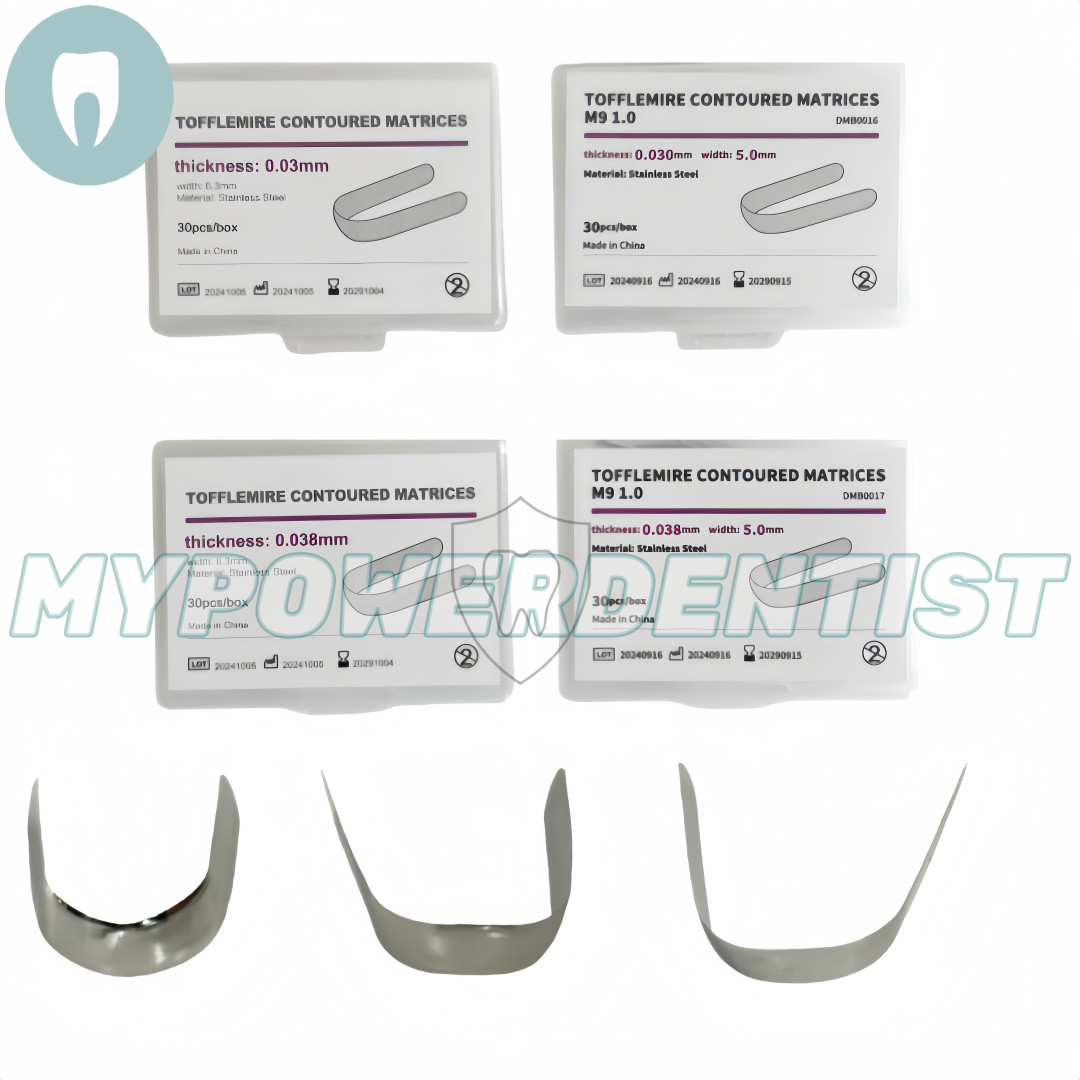 Dental Premolars Tofflemire Matrix Band Contoured Matrices New Width 5.0mm 6.3mm