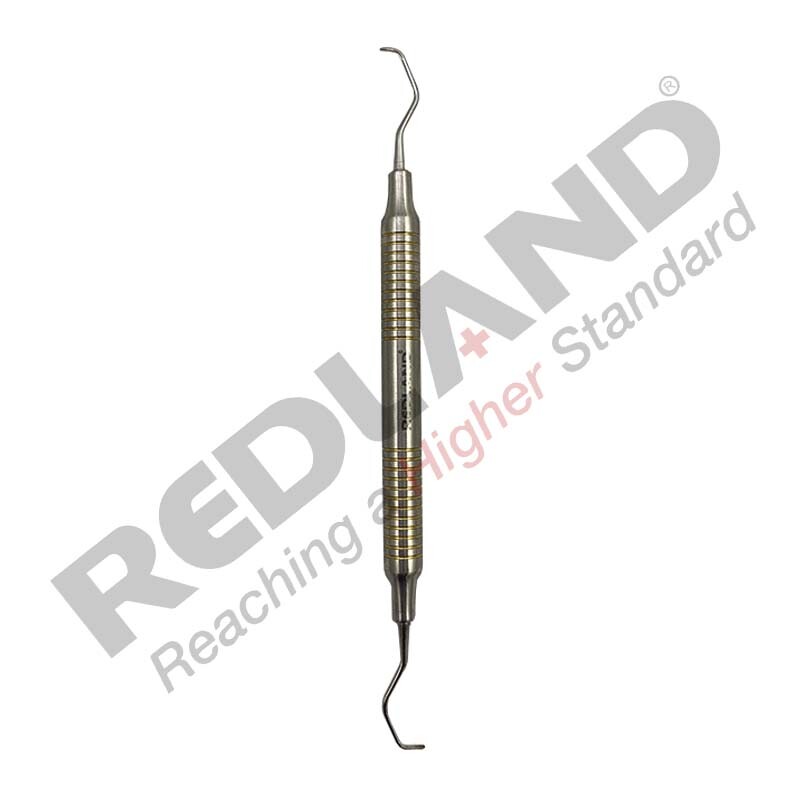 Redland Dental Hygienist Scaler Curettes Autoclavable Cassette (7 Pc) Gold Line