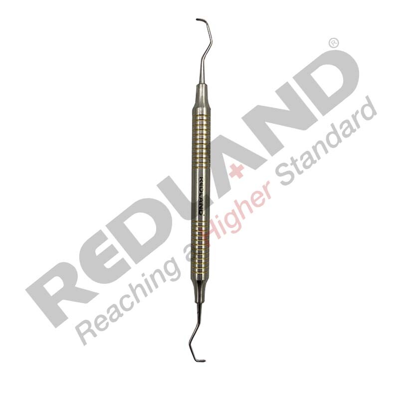 Redland Dental Hygienist Scaler Curettes Autoclavable Cassette (7 Pc) Gold Line