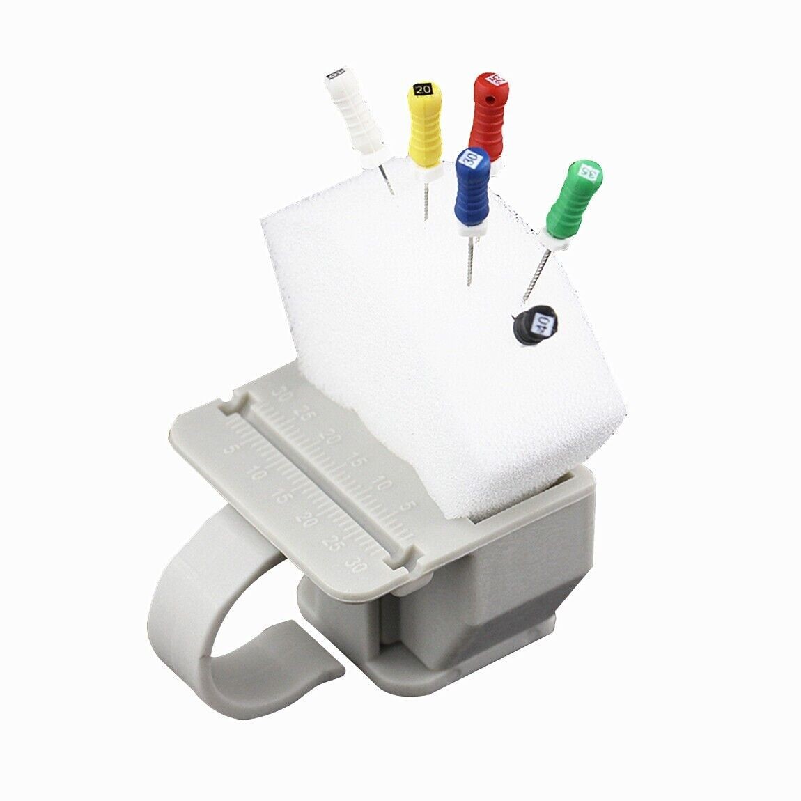 Dental Endodontic Files Triangle Clean Sponge Foam Cushions Finger Ring Holder