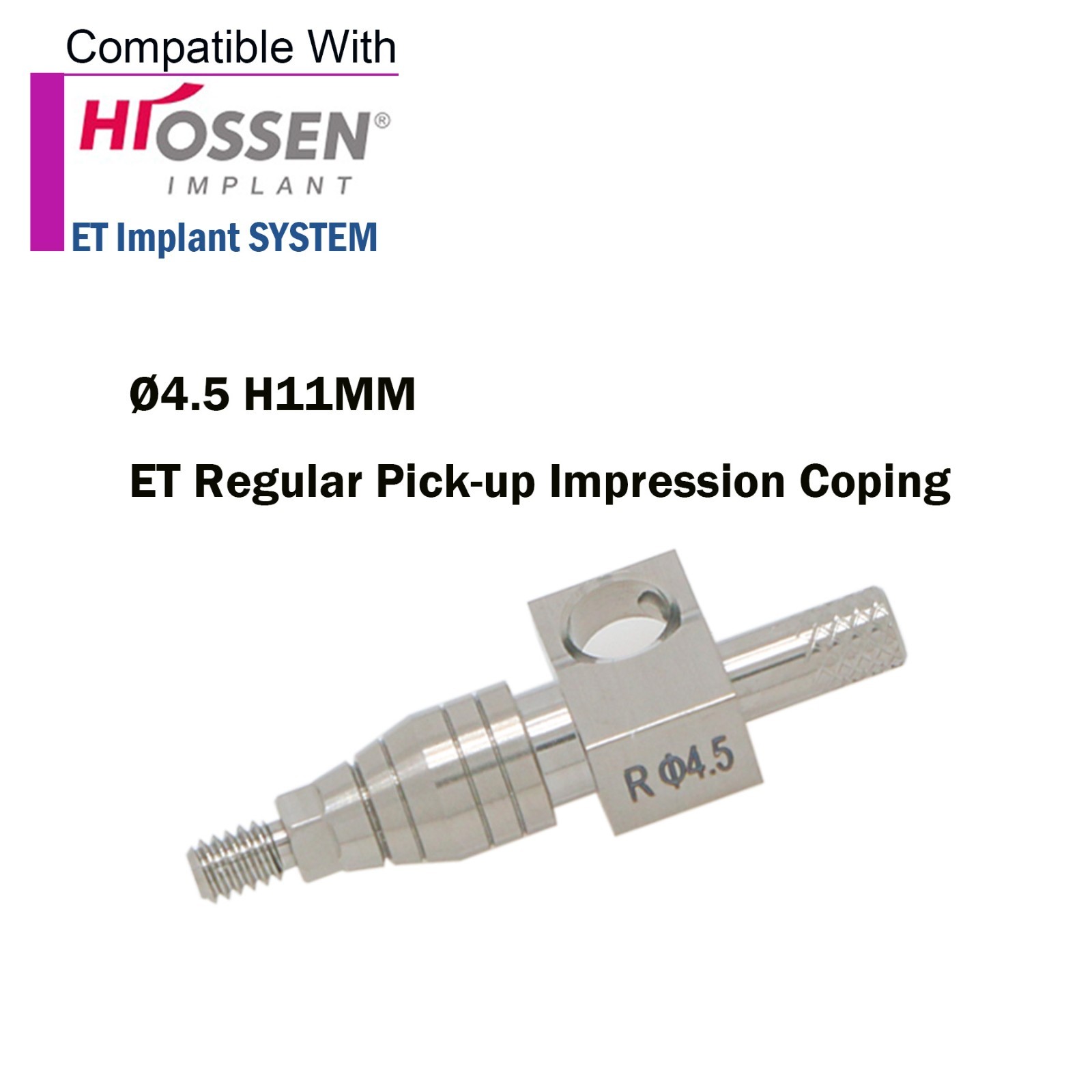 US Dental Hiossen Osstem M/R Transfer lmpression Coping Open/Closed Tray Analog