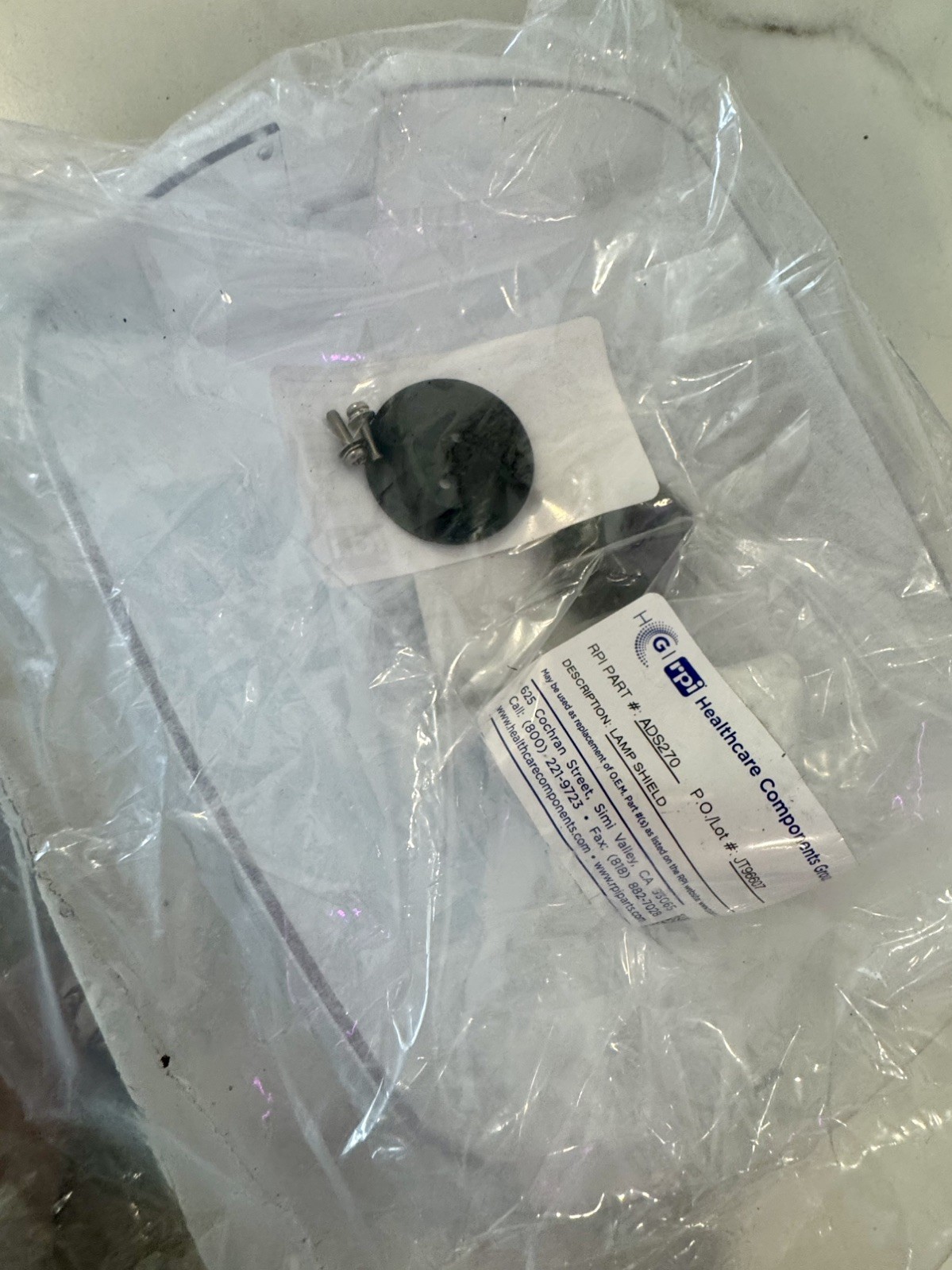 RPI Lens Kit ADK269 Exam Light Lens Assembly Kit with Hardware