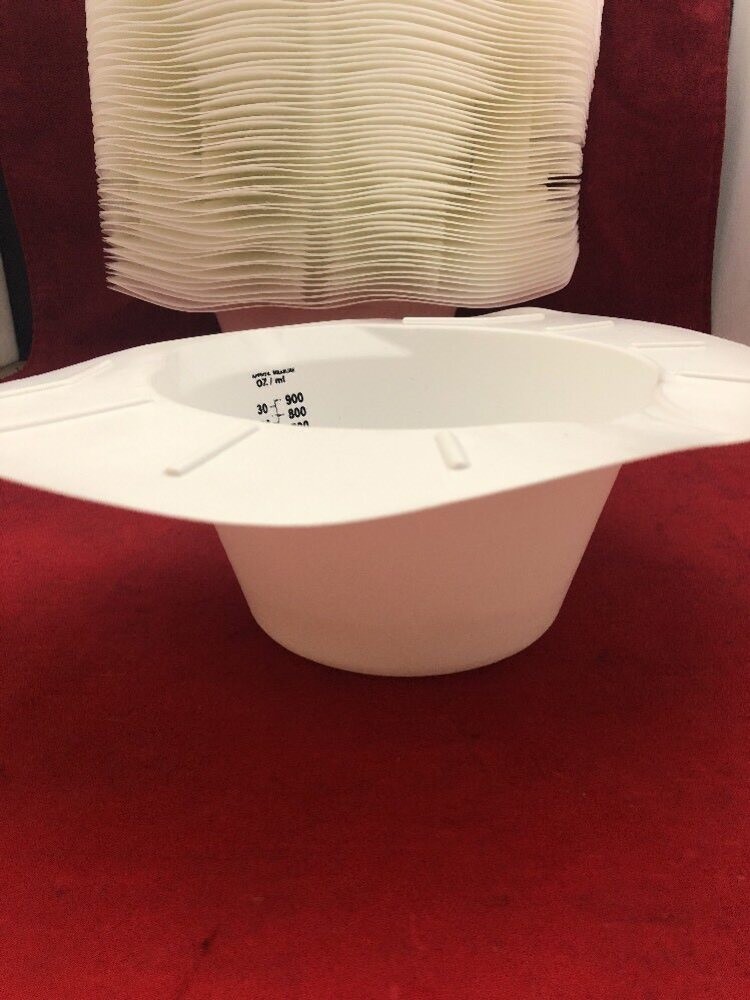 NEW CASE OF 100 MEDLINE Urine Specimen Collector Speci Pan Graduated DYND36608N