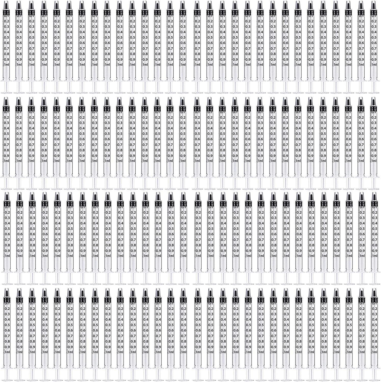 100PCS 1ml 1cc Syringe No Needle Plastic for Pets Oral, Refilling,…