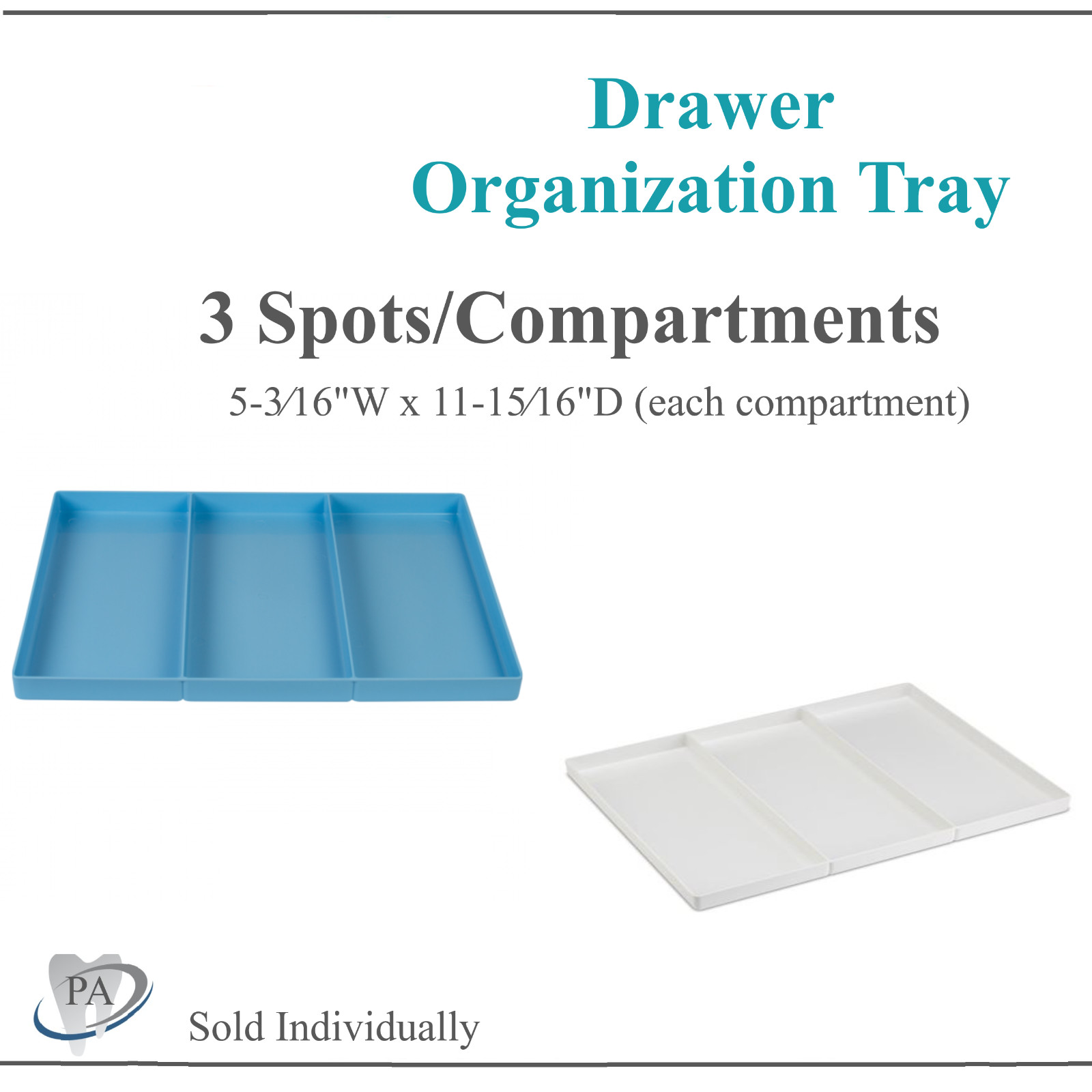 Dental Procedure Cart Drawer Organization Tray – Choose 3/4/15/13 Comprartments