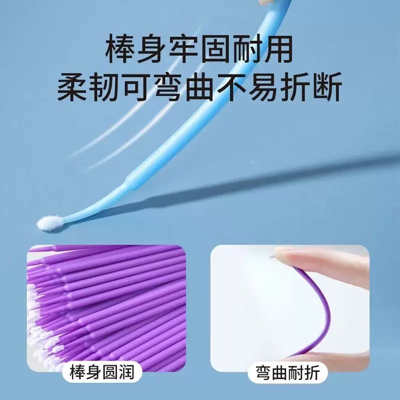 400pcs Dental Micro Brush Disposable Swab Tooth Applicators Small Medium Large