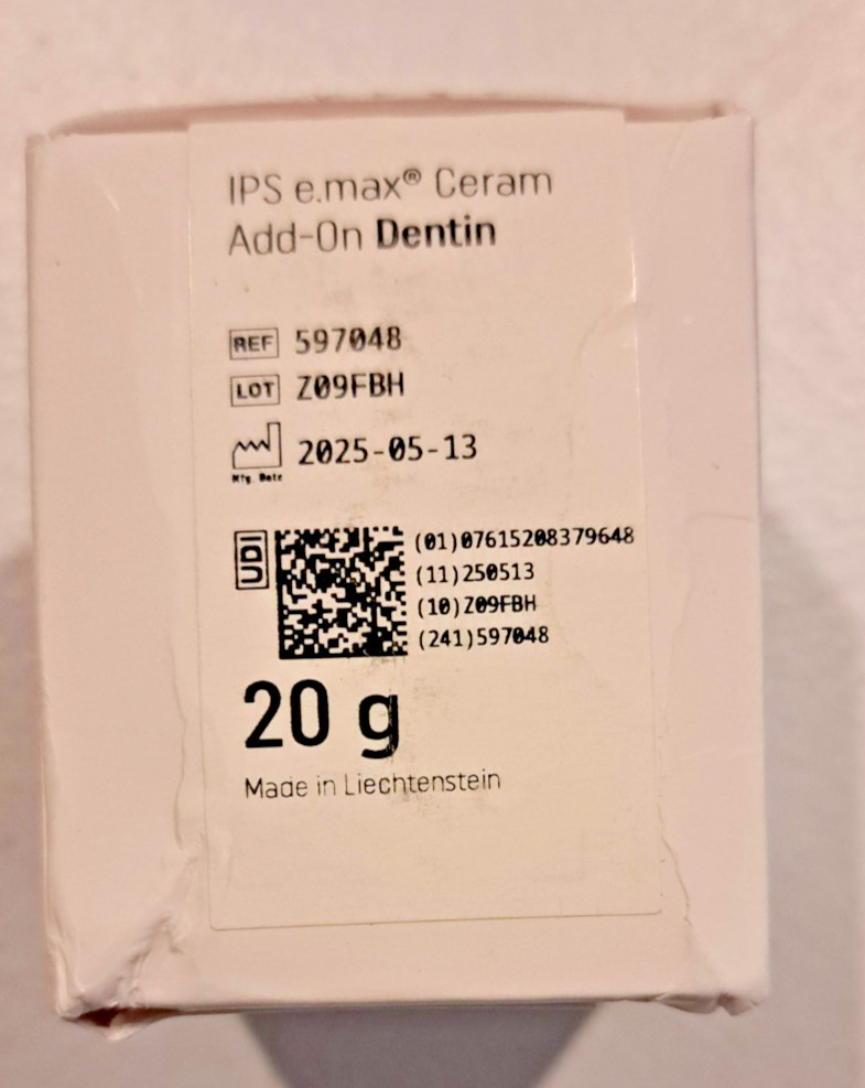 Ivoclar Vivadent IPS e.max Ceram Add On Dentin 20g Refill 597048