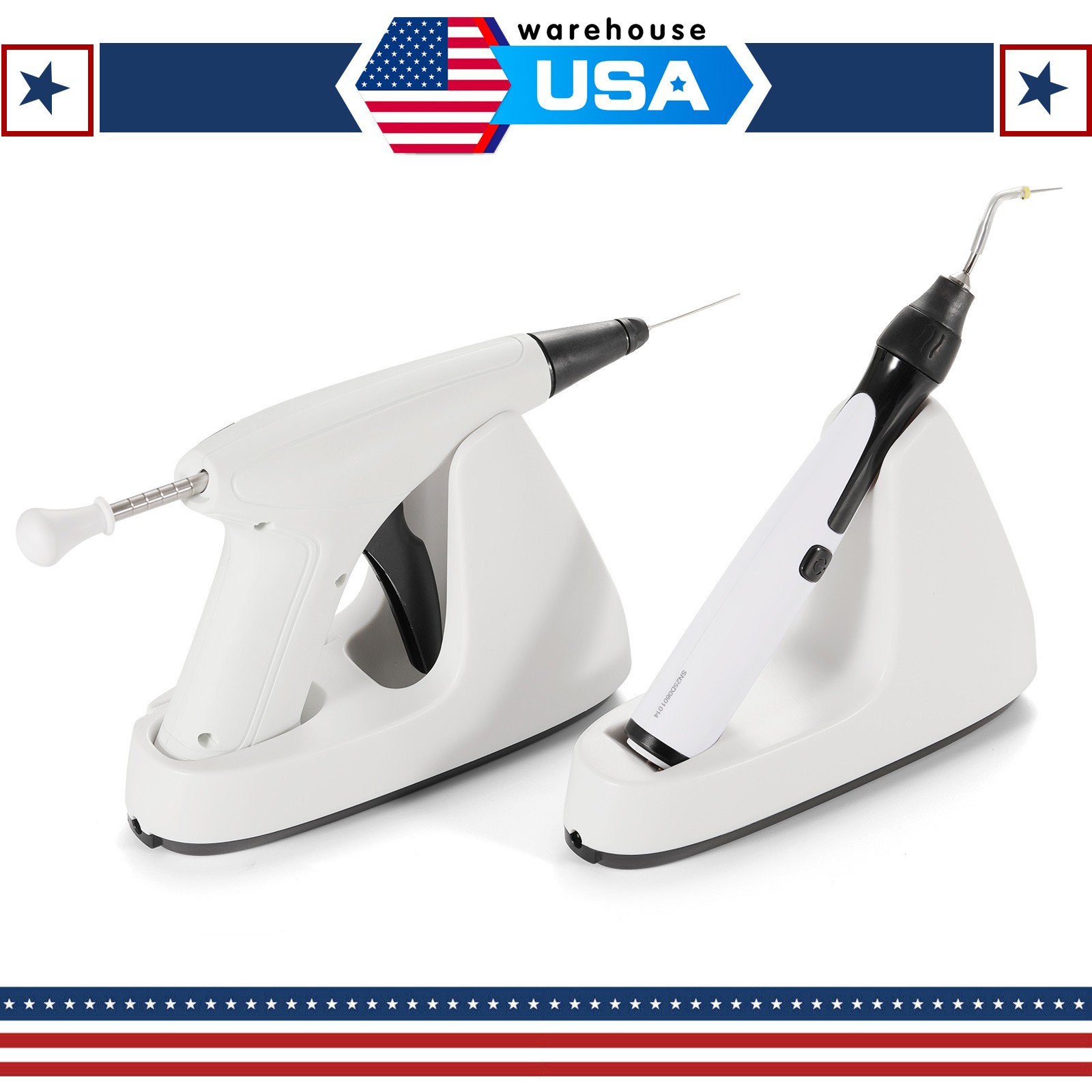 Dental Obturation System Endo Gun Heated Pen Percha Gutta +Buchanan Hand Plugger