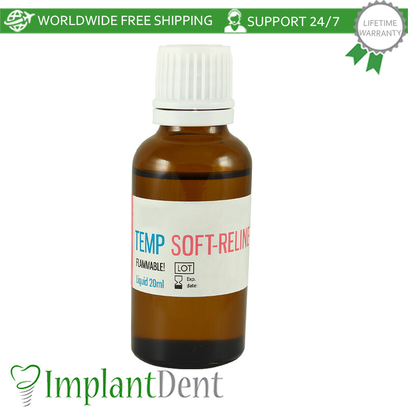 Dental Temp Soft Denture Reline Self Curing Material First Aid OTC Temporary