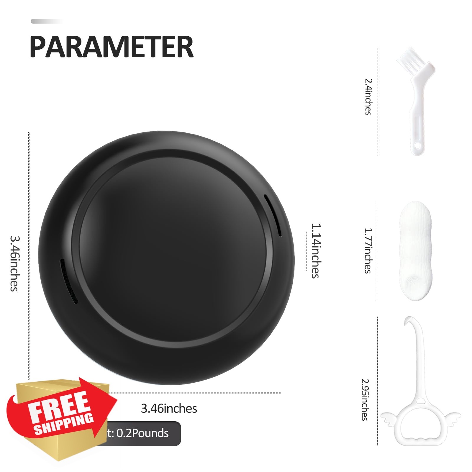 Gaboolo retainer case, black