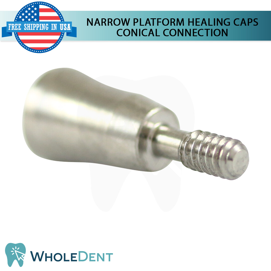 10x NP Conical Connection Healing Caps Ø3.8 Titanium Dental Abutment Instrument