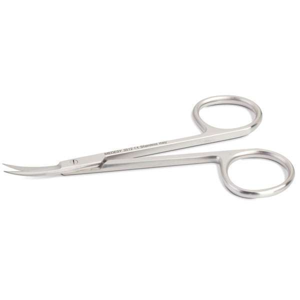 Medesy Iris 4.5″ Curved Scissors, Stainless Steel, Made in Italy