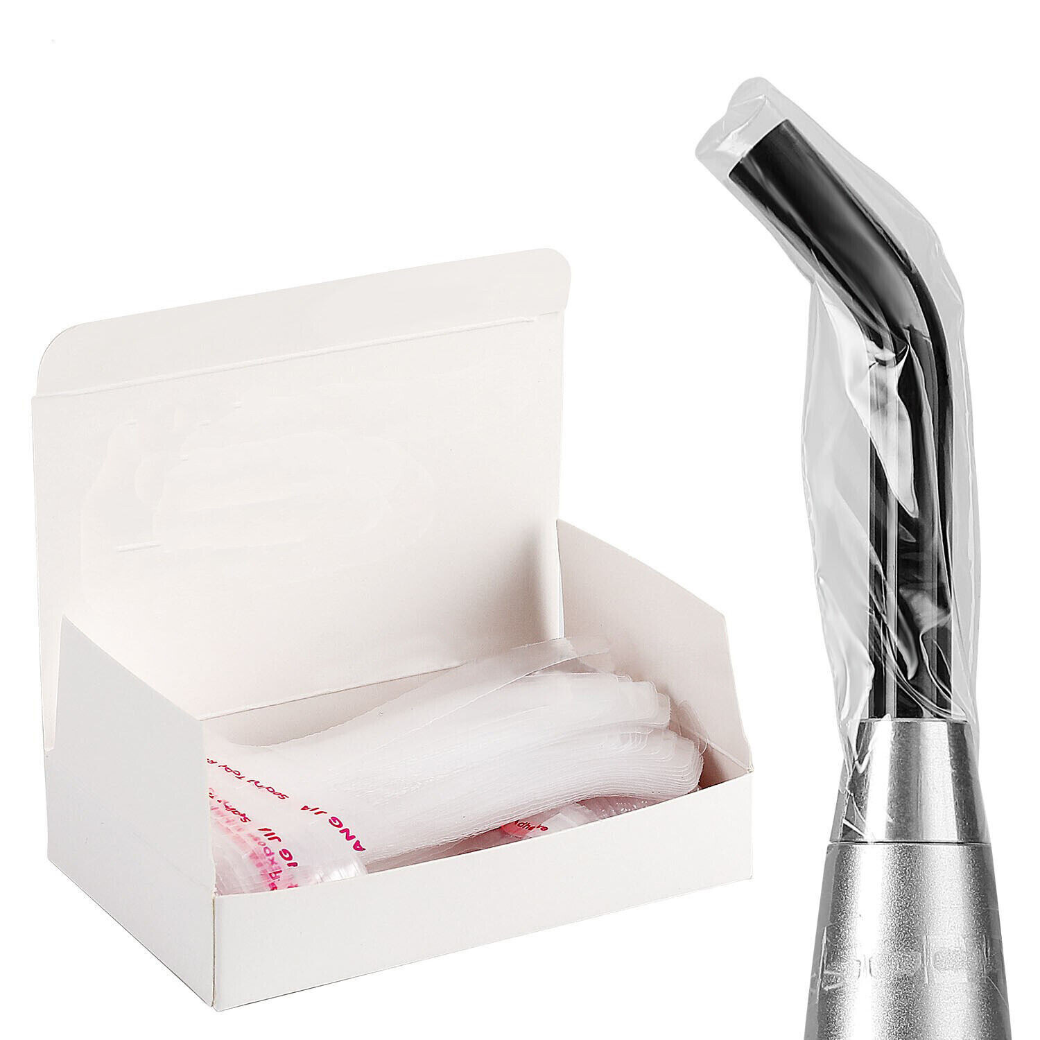 5 Box Dental Curing Light Guide Disposable Plastic Sleeves Sheath Cover Large