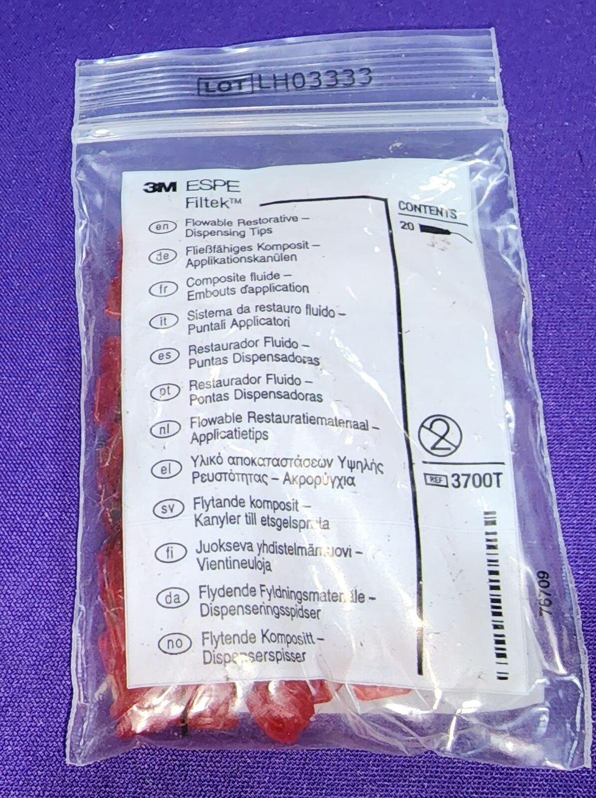 00328 – 3M ESPE 3700T Filtek Flow Dispensing Flowable Restorative Dispensing Tip