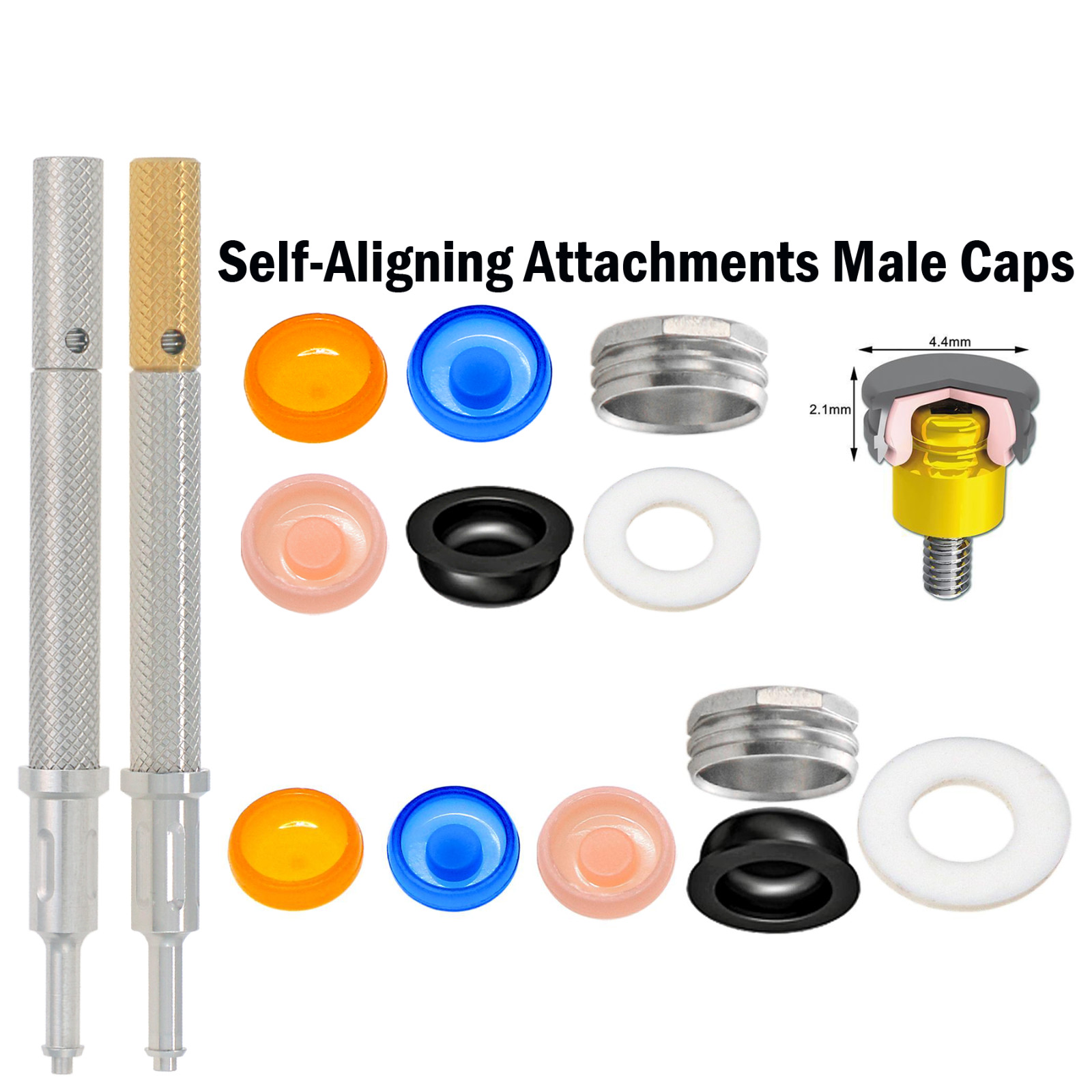 US Universal Dental Implant Retention Cap Insertion Extraction Locator Core Tool