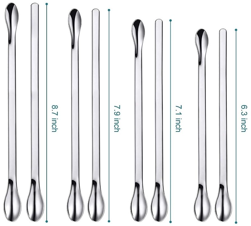 Lab Spatula Micro Spoon mini Scoop Laboratory Tiny Powders Mixing Filler Gel Cap