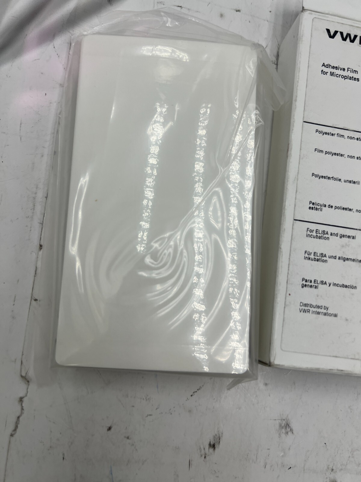 Pack of 100 VWR Adhesive Film 60941-120 for Microplates Polyester Non-Sterile