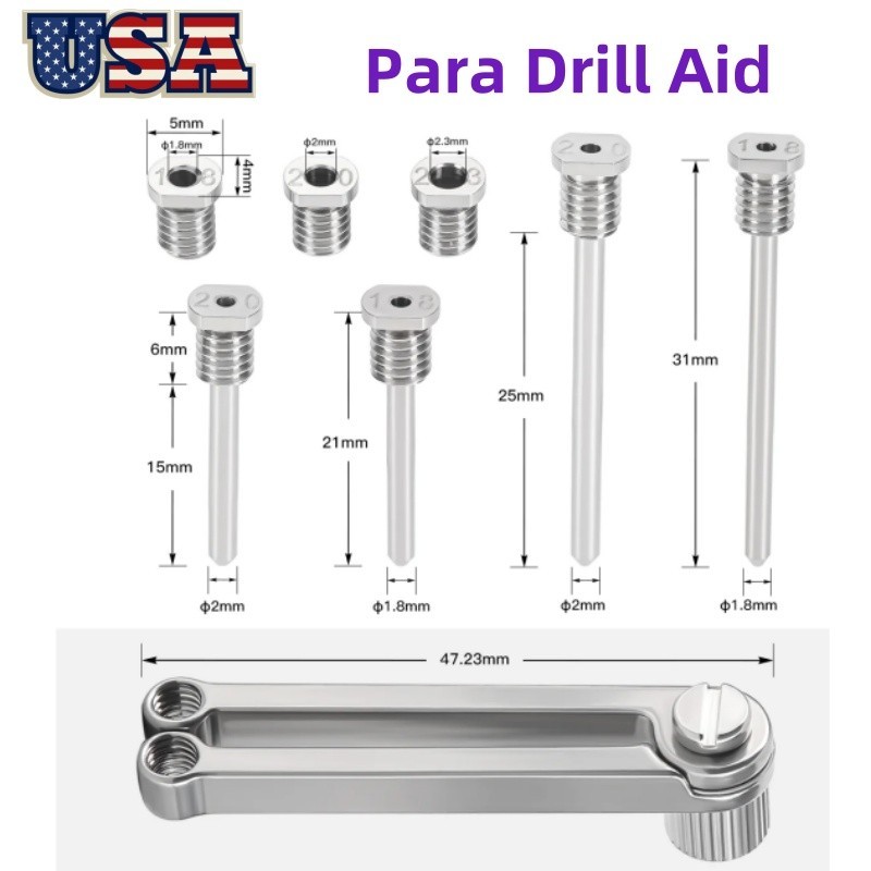 Dental Implant Para Drill Aid Implant Guide Parallel Position Locator Steel kit